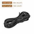 Uxcell Screen Spline 15m 49 21ft Rubber Sealing Strip Window Retainer 6mm Od Black 2 In 1 Combine Type