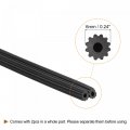 Uxcell Screen Spline 15m 49 21ft Rubber Sealing Strip Window Retainer 6mm Od Black 2 In 1 Combine Type