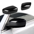 Cherocar Side Door Mirror Cover Rear View Trim For Chrysler 300 300c 2011-2023 Black A 