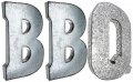 20 Tall Metal Letters Hanging Da Cor Silver With Rusted Edges Galvanized Wall Mountable Decoration For Country Mid-century Or 