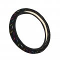 Fehuew Multicolored Dolphins Pattern Steering Wheel Cover For Women Girls 15 Inch Universal Auto Car Anti Slip Wrap Covers Fit