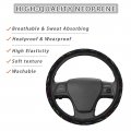 Fehuew Multicolored Dolphins Pattern Steering Wheel Cover For Women Girls 15 Inch Universal Auto Car Anti Slip Wrap Covers Fit