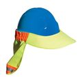 Ez-cool 396-800-yel Hi-vis Hard Hat Neck Sun Shade With Visor Large Yellow 
