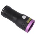 High Power 80w 365nm Black Light Flashlight Rechargeable With Aluminum Alloy Case For Curing Portable Banknote Checking 1 X