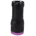 High Power 80w 365nm Black Light Flashlight Rechargeable With Aluminum Alloy Case For Curing Portable Banknote Checking 1 X