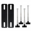 X Autohaux Mounting Pins Kits For Traction Boards Durable Recovery Board Kit With Sturdy Steel Base Plate Fit All Tracks 4 72-6 