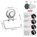 Hasko Accessories Powerful Cuum Suction Cup Toilet Paper Holder Wall Mount Stainless Steel Tissue Roll Dispenser For Bathroom