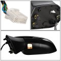 Auto Dynasty To1320385 Factory Style Driver Left Side Mirror Manual Folding Power Adjust Heated Glass Blind Spot Detection