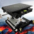 Lab Lift Stand Table Black Aluminum Automatic Leveling Rotatable Scientificing Platform Durable Stable Jack Lift For Physics