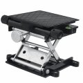 Lab Lift Stand Table Black Aluminum Automatic Leveling Rotatable Scientificing Platform Durable Stable Jack Lift For Physics