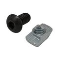80 20 Inc 3408 15 Series 4-20 X 1 2 Button Head Socket Cap Screw Bhscs With Drop-in T-nutm Pack 