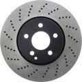 Front Disc Brake Rotor Cross-drilled Slotted For Mercedes-benz Slc300 2017 2018 2019 