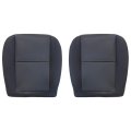 Black Cloth Driver And Passenger Bottom Replacement Seat Covers 2 Pack Custom Fit For Chevy Silverado Tahoe Suburban Gmc Sierra 
