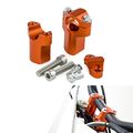Nicecnc Orange 28mm Handlebar Mounts Clamp Riser 52mm Height For Ktm 125-530 Sx Sxf Xc Xcf Xcw Excf 2005-2015 150-500 Xcw Exc 