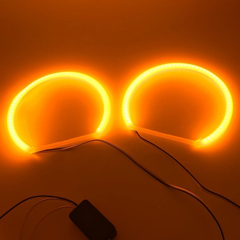 Dxxled 4pcs 131 Led Angel Eyes Halo Ring Lighting Kit Daytime Running