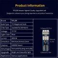 Wljh Super Bright Blue T5 Dash Light Bulbs Car Instrument Cluster Panel Gauge Warning High Beam Indicator Led 73 74 286 2721
