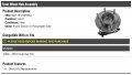 Front Wheel Hub And Bearing Assembly Compatible With 2006-2010 Hummer H3