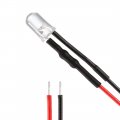 Uxcell 18pcs 5mm Pre Wired Led Warm White Dc24v Clear Lens Light Emitting Diodes