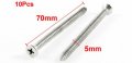 Stainless Steel Self Tapping Screw 70mm X 5mm Thread 10-piece