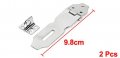 Uxcell 2 Set Cupboard Safety Padlock Door Latch Metal Hasp Staple 3 86