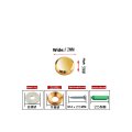 Mirror Screw Standoff Pure Copper Beveled Nails Cap Decorative Cover Solids For Advertising Screw Fasteners Bathroom Bright