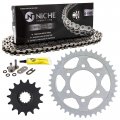 Niche Drive Sprocket Chain Combo For Kawasaki Ninja Zx6r Zzr600 Front 15 Rear 40 Tooth 525v O-ring 108 Links