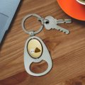 Graphics More Toilet Paper And Poop We Go Together Like Funny Friends Keychain Chrome Metal Spinning Oval Bottle Opener