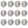 Uxcell Hex Nuts 1 2-12 Unc 304 Stainless Steel Thread Hexagon Nut 12pcs