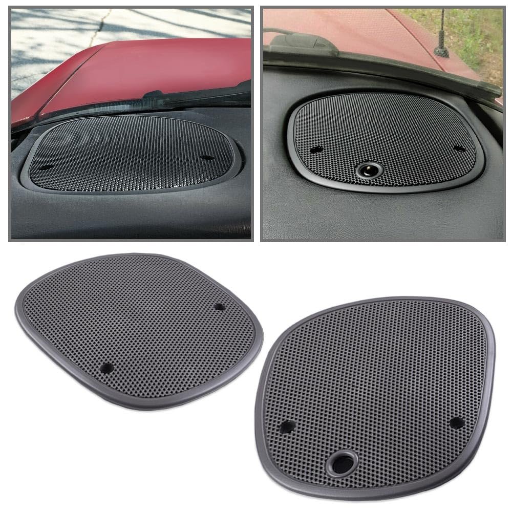 Front Upper Dash Speaker Cover Grille 2 Piece Set For Chevy S10 Blazer 1998 2005 Gmc Jimmy Sonoma And Oldsmobile Bravada 2001
