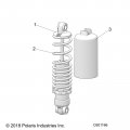 Polaris Snowmobile Compression Spring 95 300 Matte Black Genuine Oem Part 7044794-458 Qty 1