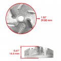 Caltric Water Pump Impeller Compatible With Yamaha Wr250f 2001-2013 5dh-12451-00-00