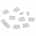 Fydun Window Lift Button Trim 10pcs Silver Aluminum Alloy Sticker Fit For Jaguar Xf 2012-2015