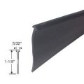 Black 1-1 8 Half-round Type Shower Door Bottom Seal And Sweep 36 In Long
