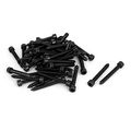 5mm X 40mm Carbon Steel Hex Head Self Tapping Screws Black 50 Pcs