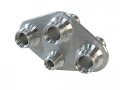 Billet Aluminum Bulkhead A C Fitting 6 10 45-1444 
