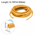 Uxcell Edge Trim Orange U Shape Protector Rubber With Steel Clips Fits 3 64 -3 32 14 76ft 4 5meter Length Door Guards