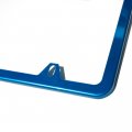 Uframe Slim Style 2 Screw Holes Stainless Steel License Plate Frame Holder Blue