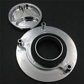 Xkh- Motorcycle Chrome Keyless Gas Cap Twist Off Fuel Tank For Honda Cbr 1000r 599 Cb600f St1300 Super Hawk Blackbird