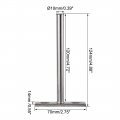 Uxcell Floating Shelf Bracket Invisible Support Round Shank 124mm Hardened Concealed Wall Set 2 Pcs