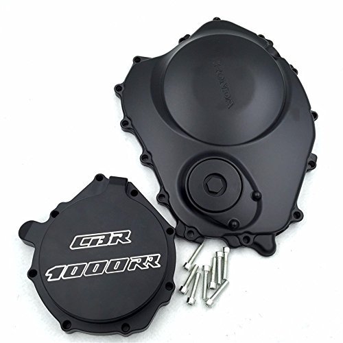 Black Engine Clutch And Stator Side Covers For 2004 2005 2006 2007 Cbr 1000rr