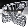 True Mods 5x7 7x6 Led Headlights H6054 H4 2b1 Sealed Beam Chrome High And Low For Jeep Cherokee Xj Wrangler Yj Chevy Express 