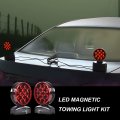 G-puls 12v Magnetic Towing Trailer Light Kit Led Tows Brake Tail Signal Compatible With Trucks Wrecker Rv Light