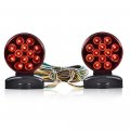 G-puls 12v Magnetic Towing Trailer Light Kit Led Tows Brake Tail Signal Compatible With Trucks Wrecker Rv Light 