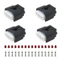 4 Pack Ignition Coil Plug Connector For Toyota Matrix S Wagon 4-door 2 4l 2362cc L4 Gas Dohc Naturally Aspirated 90980-11885