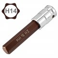 Uxcell 1 2 Drive X H14 14mm Hex Bit Socket S2 Steel Bits Cr-v Sockets 4 Length Use With Ratchet Wrench Slide Bar Extension Rod