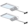Innogear Solar Gutter Lights Wall Sconces with Mounting Pole Outdoor Motion Sensor Detector Light Security Lighting for Barn Porch Garage Pack of 2 