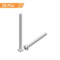 Uxcell 4-40x1-1 2 Pan Head Machine Screws 304 Stainless Steel 18-8 Screw Phillips Drive Fully Threaded Bright Finish Pack Of 25
