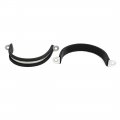 Uxcell 55mm Dia Rubber Lined U Shaped 304 Stainless Steel Pipe Clip Hose Clamp 6pcs