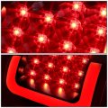 Auto Dynasty Compatible With 03-07 Silverado Sierra Fleetside Pair Of 3d Led Bar Tail Brake Lights Black Housing Clear Lens