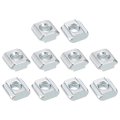 T Nuts 25pcs Galvanized Carbon Steel Slot Bolts 2020 Series M5 Hammer Head Fastener Sliding For Aluminum Extrusion Profile 